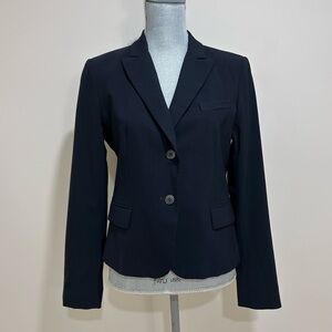 Judith & Charles Stretch Wool Blazer Blue